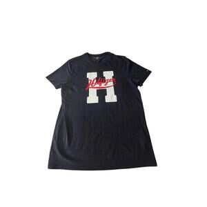 Tommy Hilfiger Black Graphic Logo T-Shirt Medium